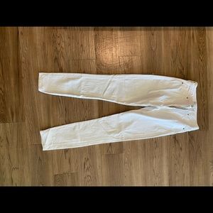 Gently worn skinny white jeans!